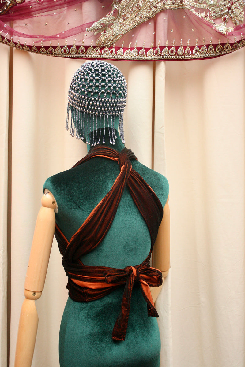 Velvet Multi-Way Halter Top