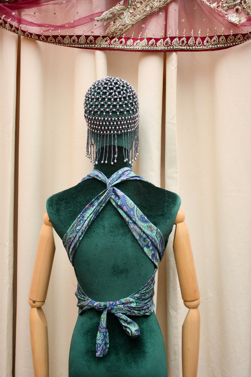 Silk Multi-Way Halter Top