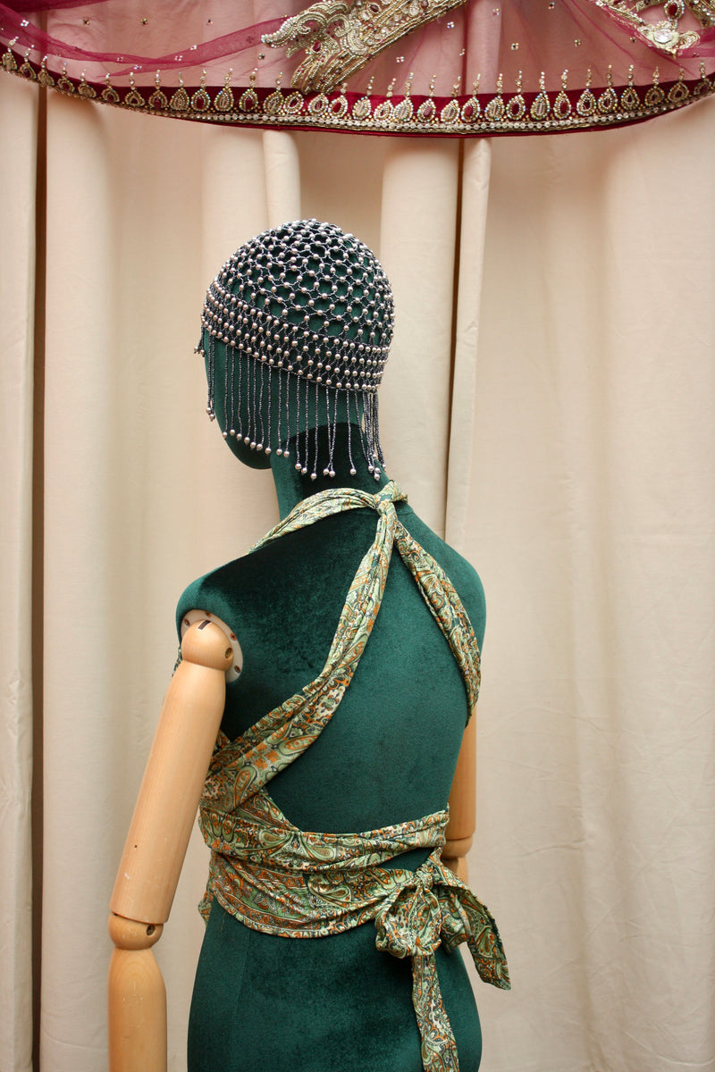 Silk Multi-Way Halter Top