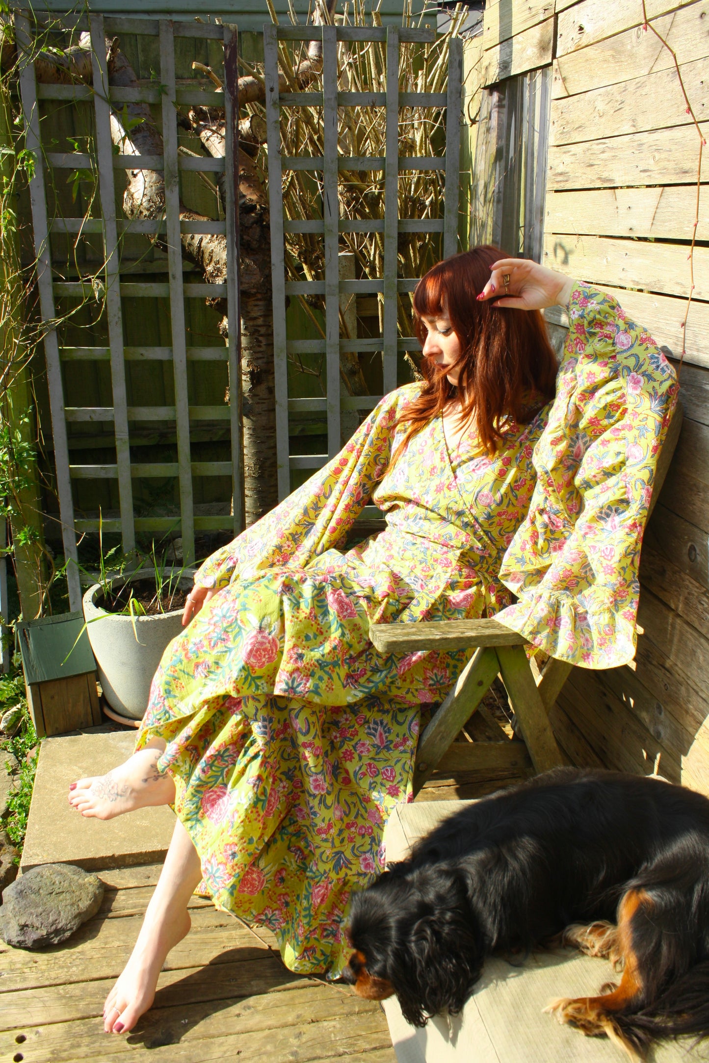 'Ostara' Cotton Wrap Dress