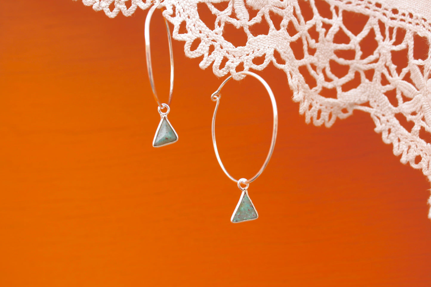 Turquoise Hoop Earrings