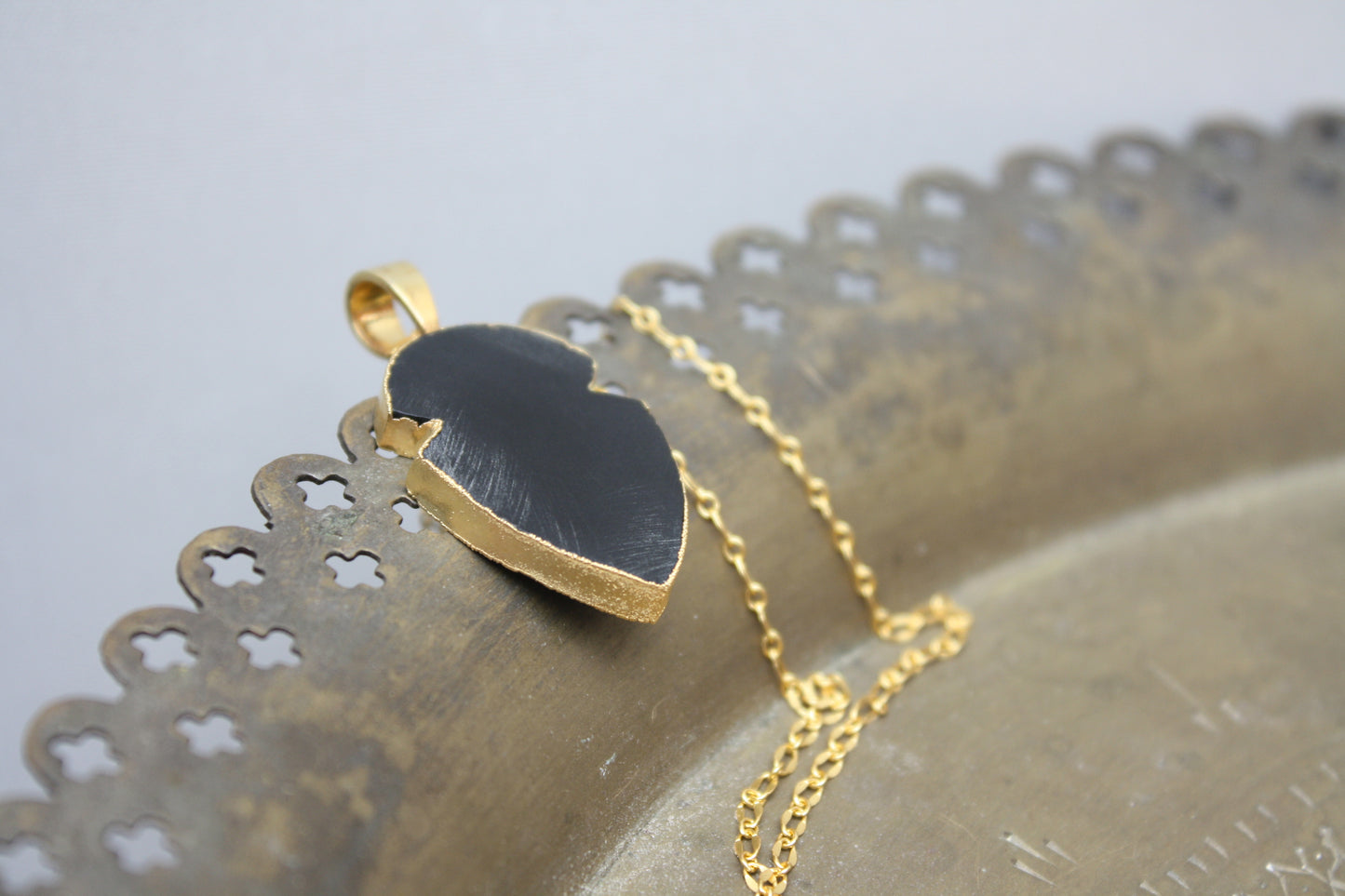 Onyx Gold Necklace