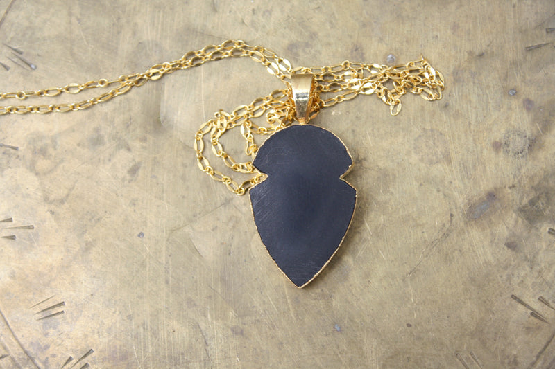Onyx Gold Necklace