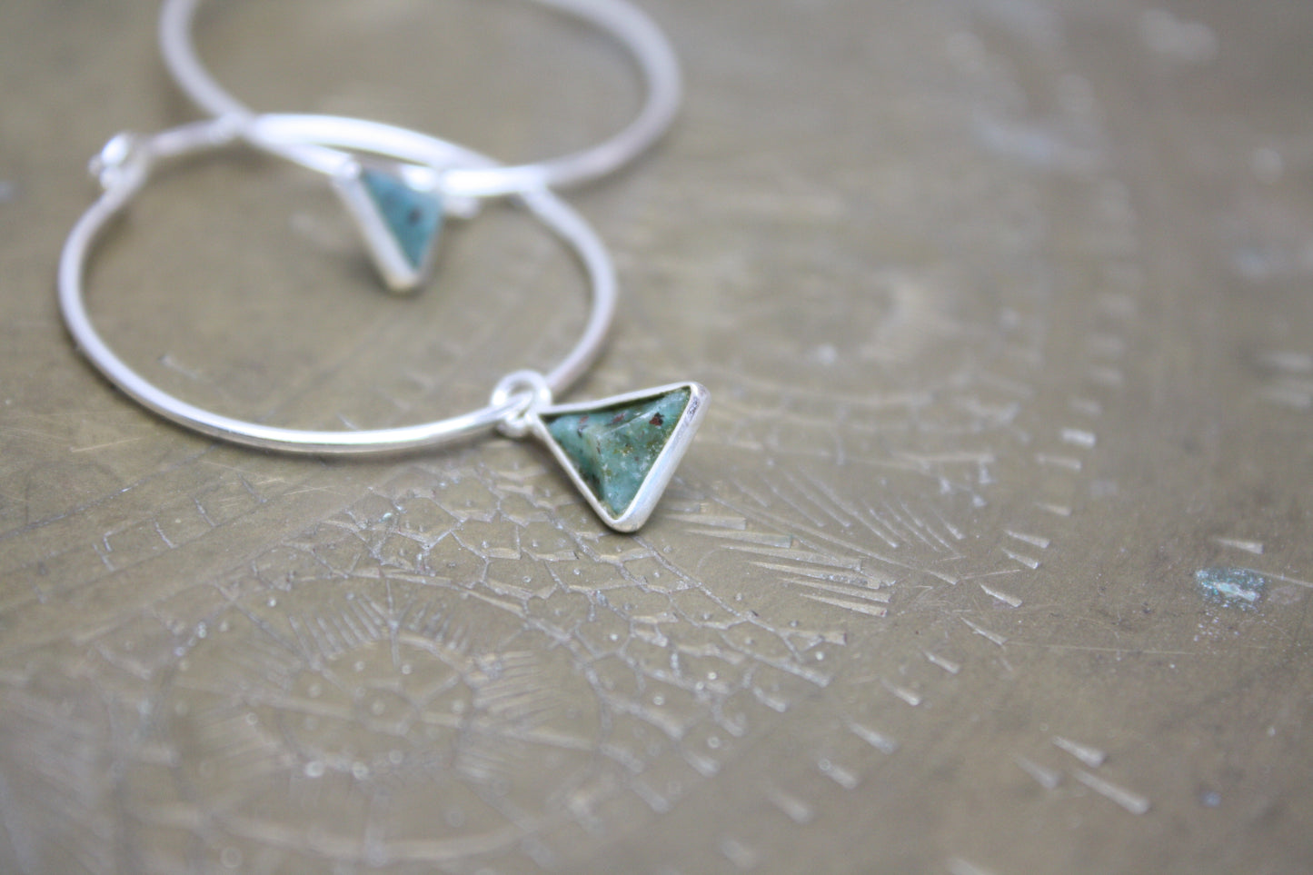 Turquoise Hoop Earrings