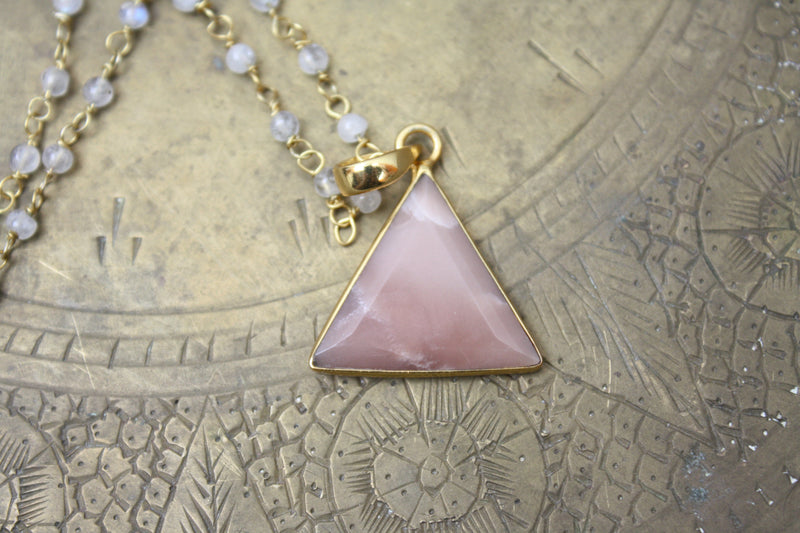 Moonstone Beaded Necklace