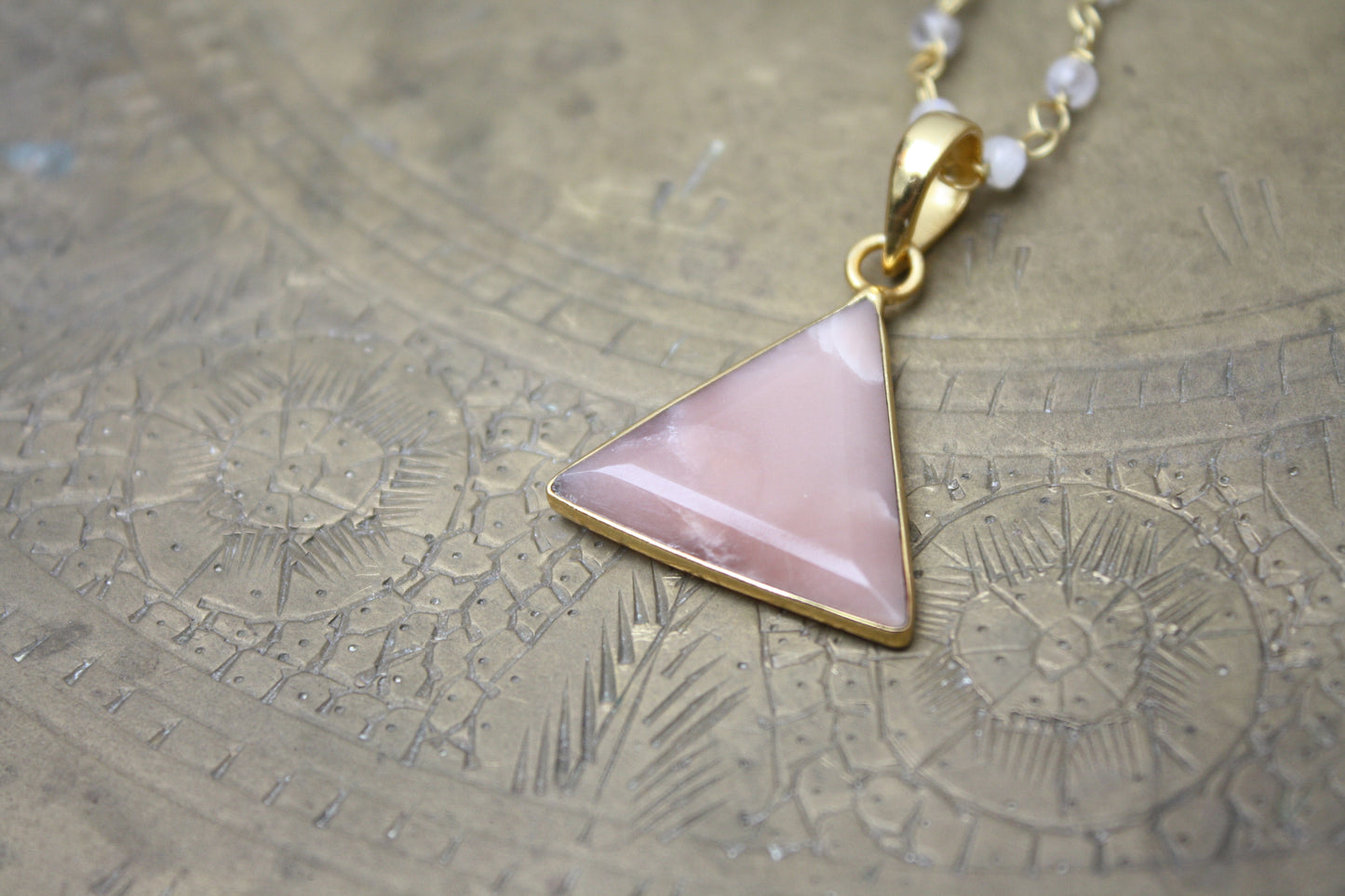 Moonstone Beaded Necklace