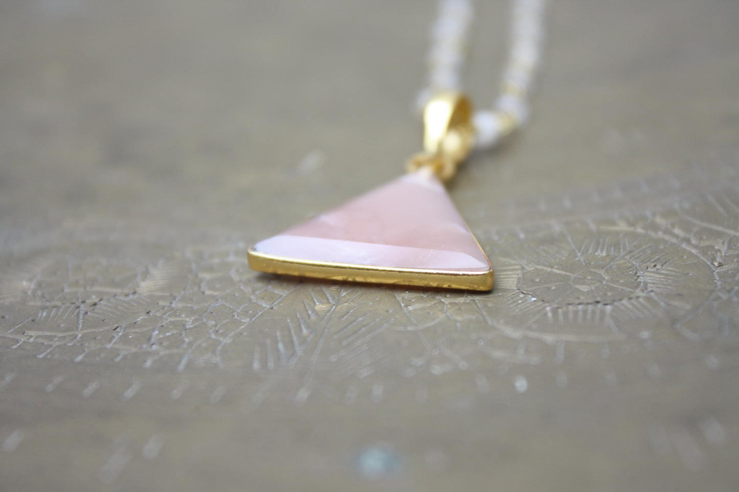 Moonstone Beaded Necklace