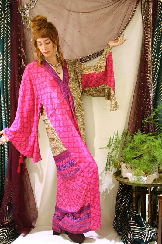 Recycled Silk Kaftan Dress