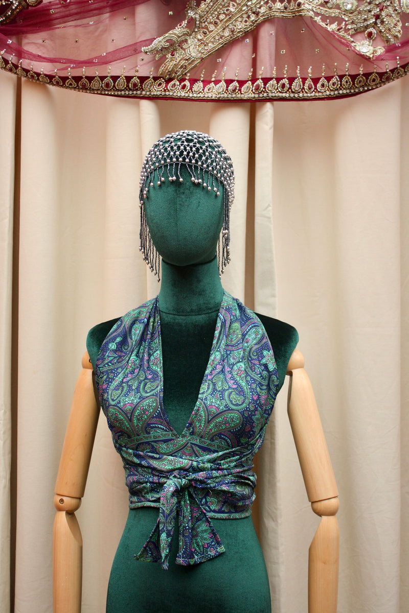 Silk Multi-Way Halter Top