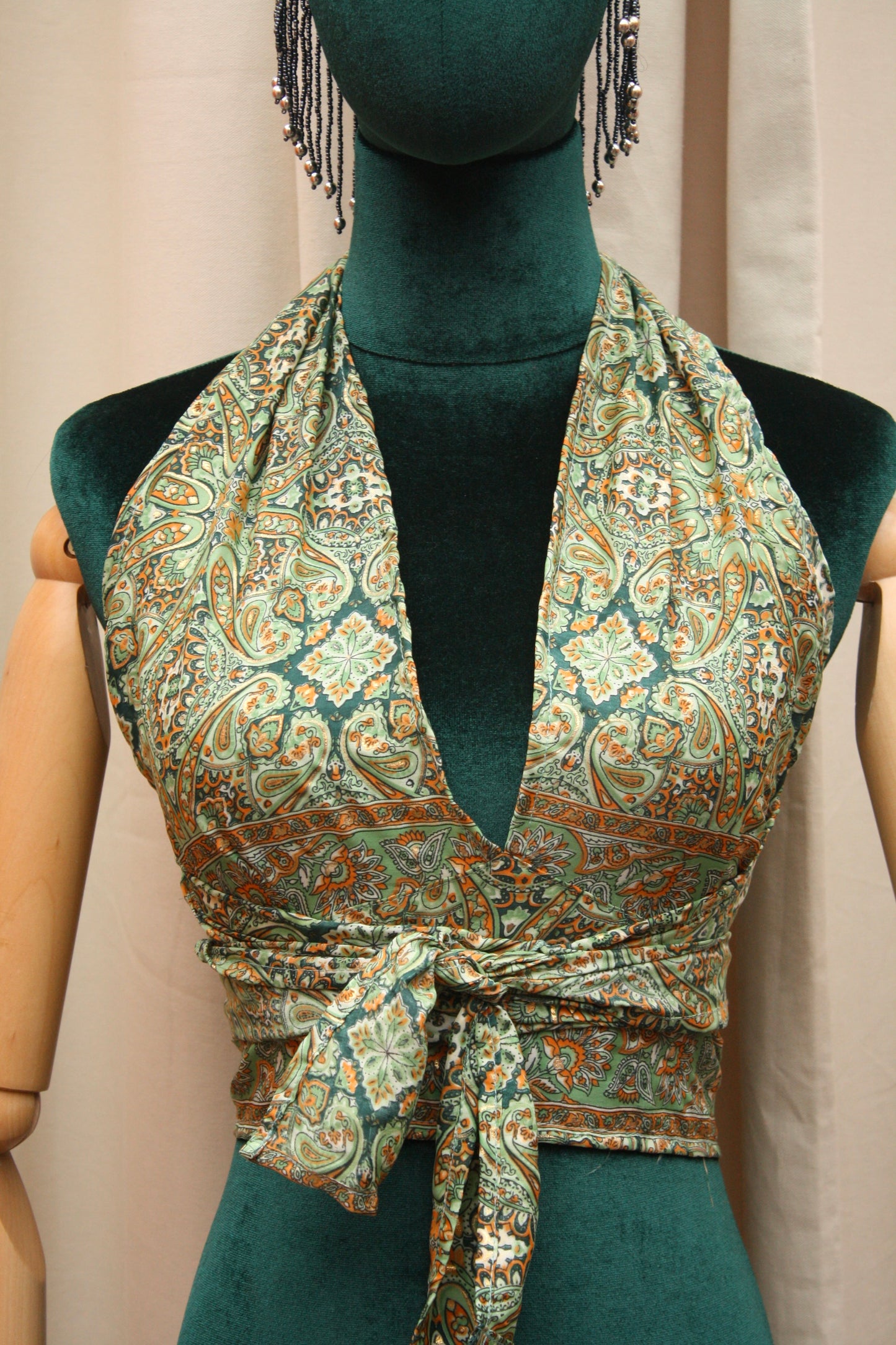 Silk Multi-Way Halter Top