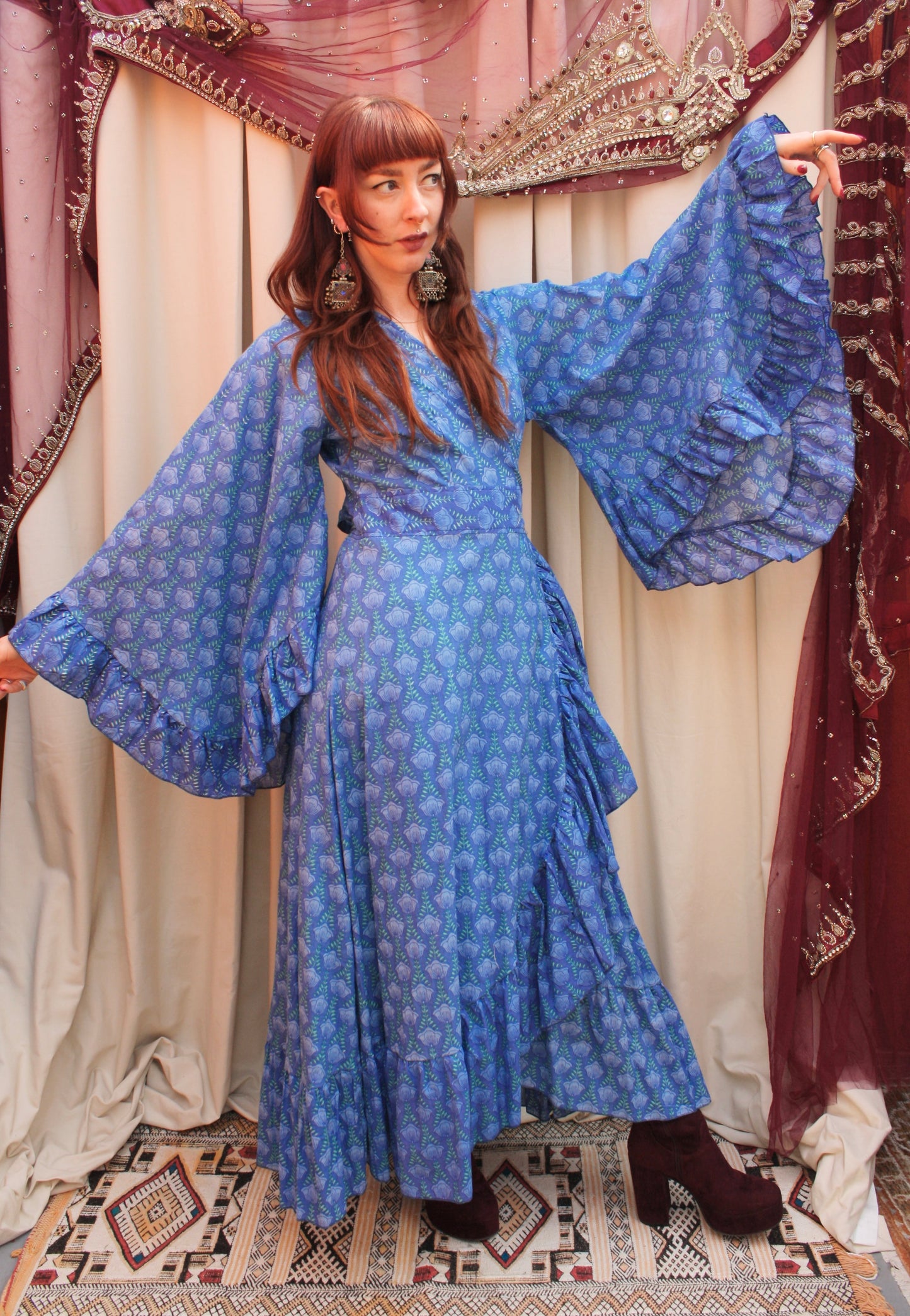 'Ostara' Cotton Wrap Dress