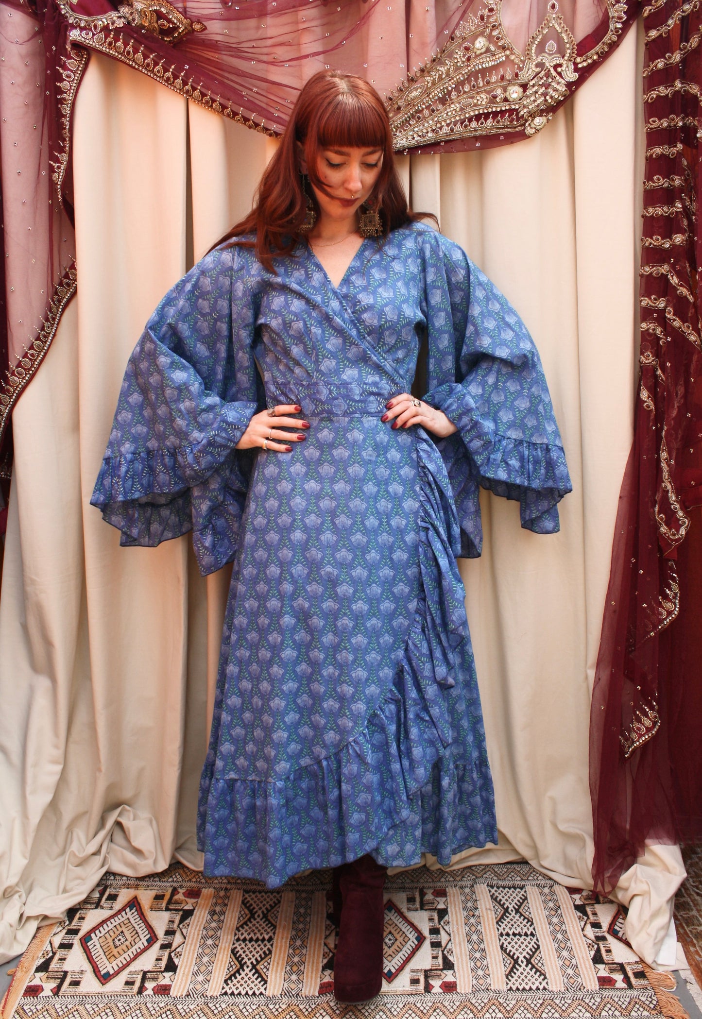 'Ostara' Cotton Wrap Dress