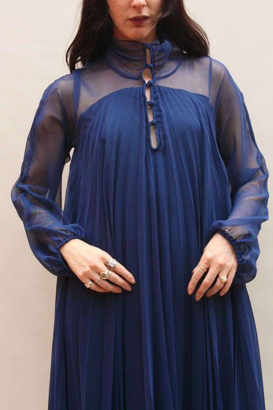 Vintage 70s Pleated Dress