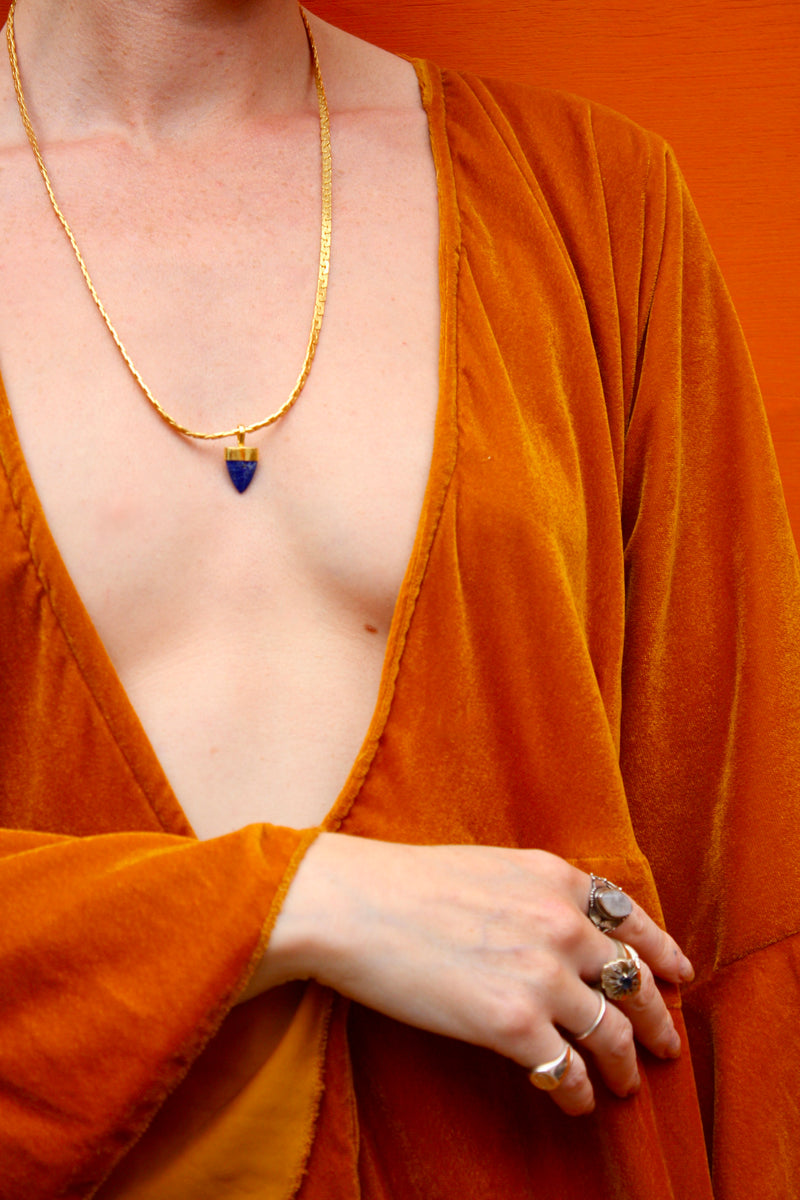 Lapis Lazuli Gold Necklace