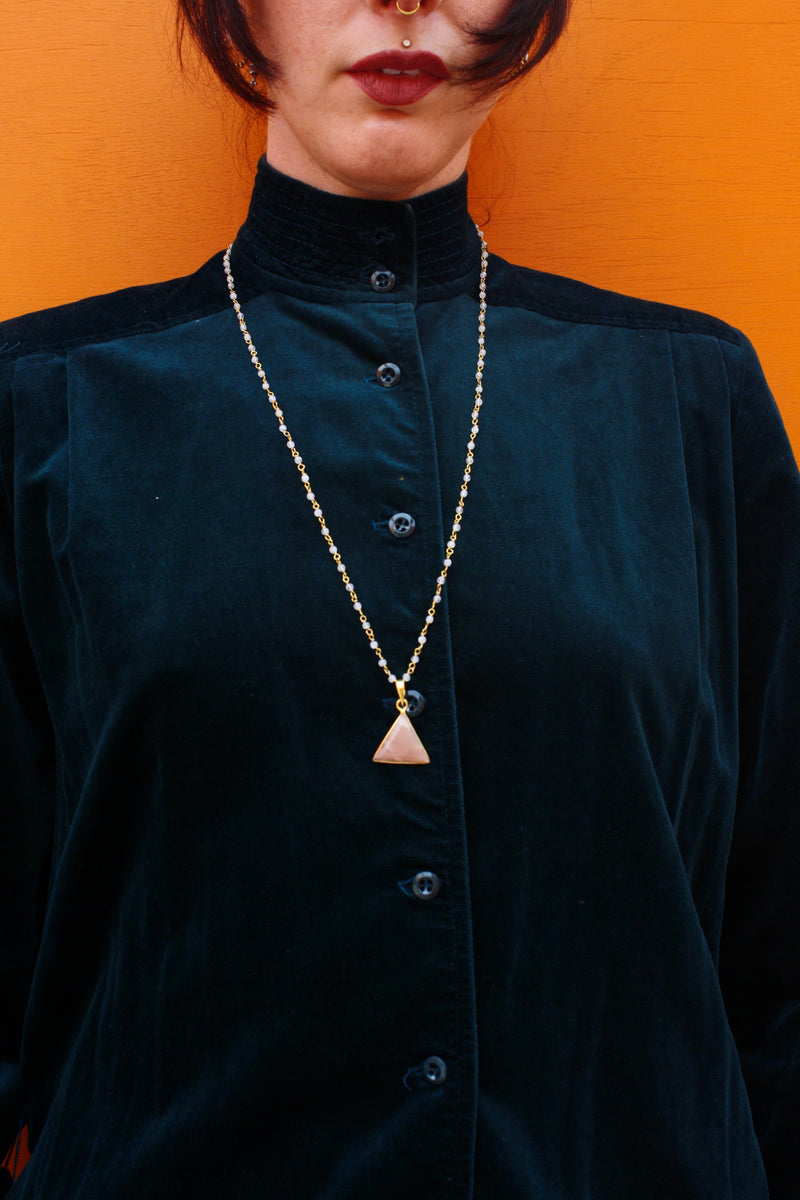 Moonstone Beaded Necklace