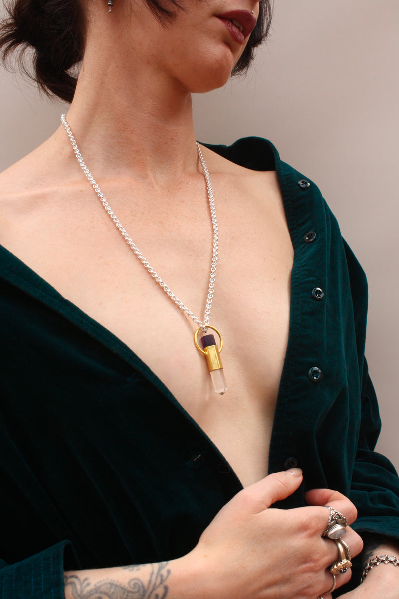 Amethyst Quartz Necklace