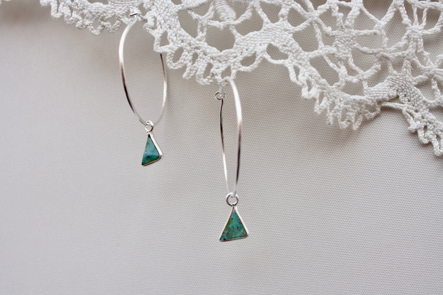 Turquoise Hoop Earrings