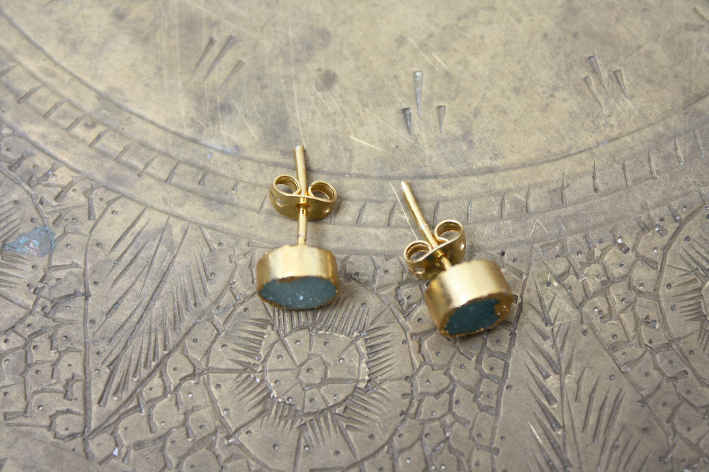 Azure Druzy Earrings