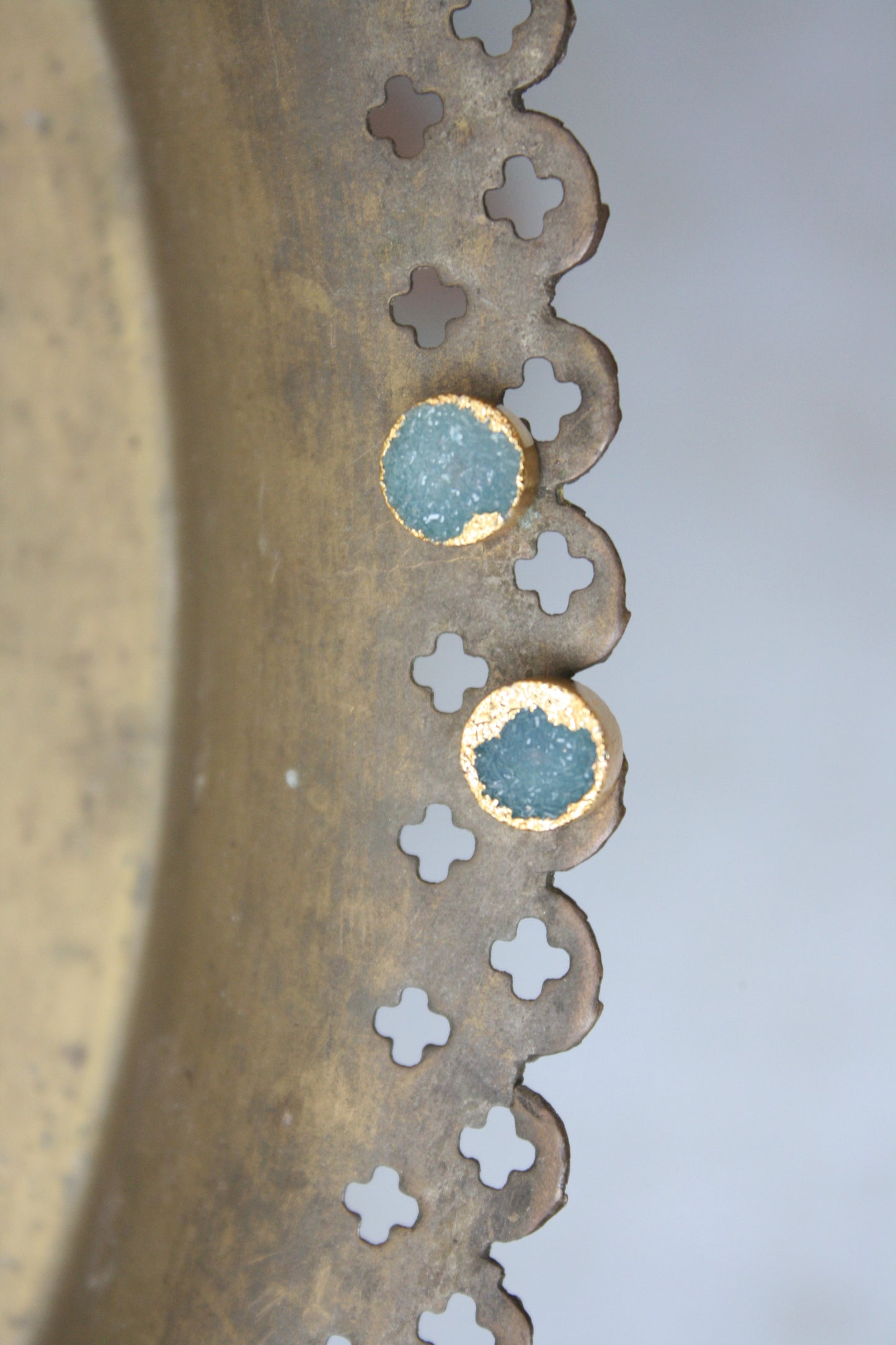 Azure Druzy Earrings